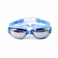 Очила за плуване с УВ и тапи - сини, бели със сини стъкла или черни