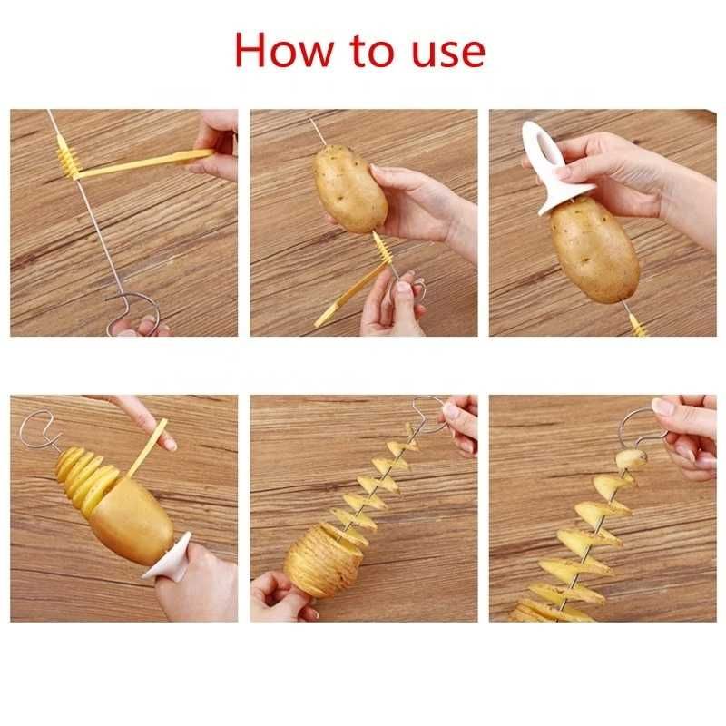 Нож / Уред за рязане на картофен чипс и зеленчуци на спирала
