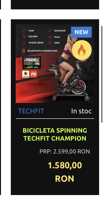 Bicicleta spinning techfit