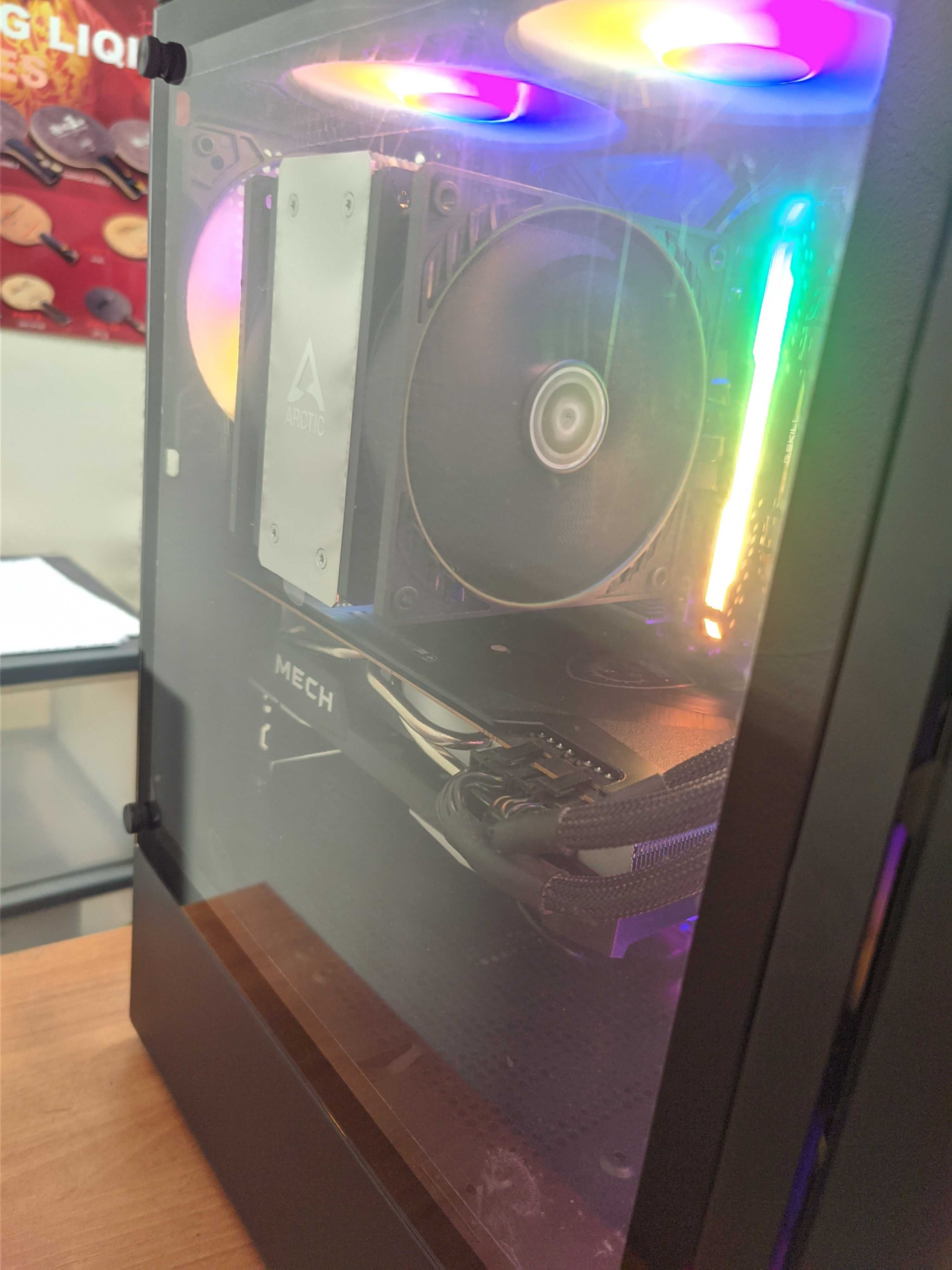 Геймърски Компютър RYZEN 5600X RX 6750 XT 12GB B550 M.2 1TB 32GB