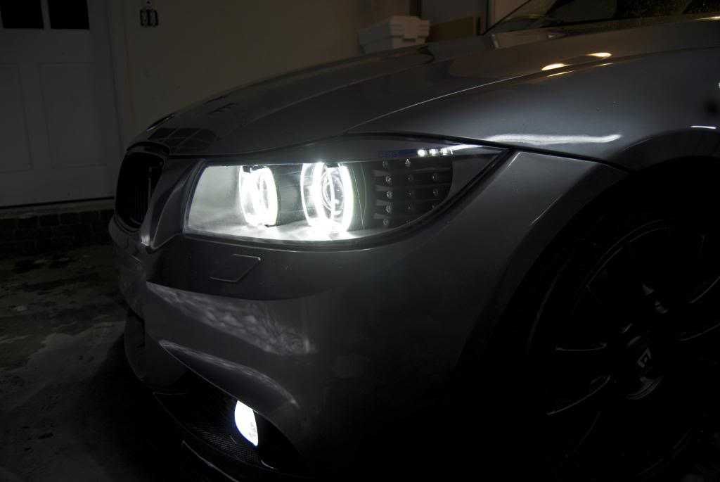 Kit Lupe Bixenon + kit Led 120W BMW+Angel eyes LED DTM pentru E90/E91