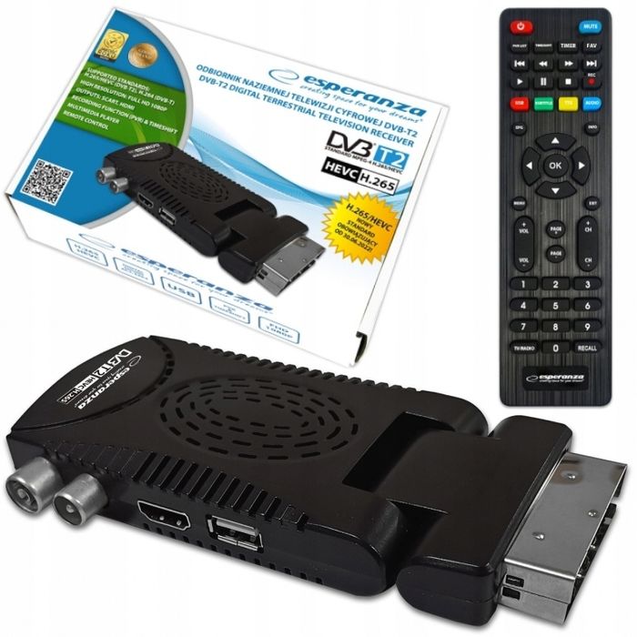 TV Tuner ESPERANZA EV110R Tuner digital dvb-t2 h.265/hevc
