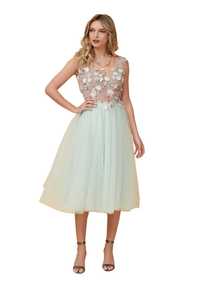Rochie din Tulle Mint Serendipity Couture, Zaza Boutique