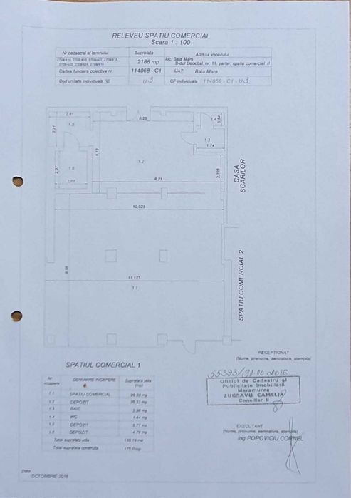 Spațiu comercial 150mp utili, complex Meda