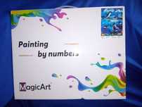 MagicArt Комплект за рисуване по номера 40х50см – нов