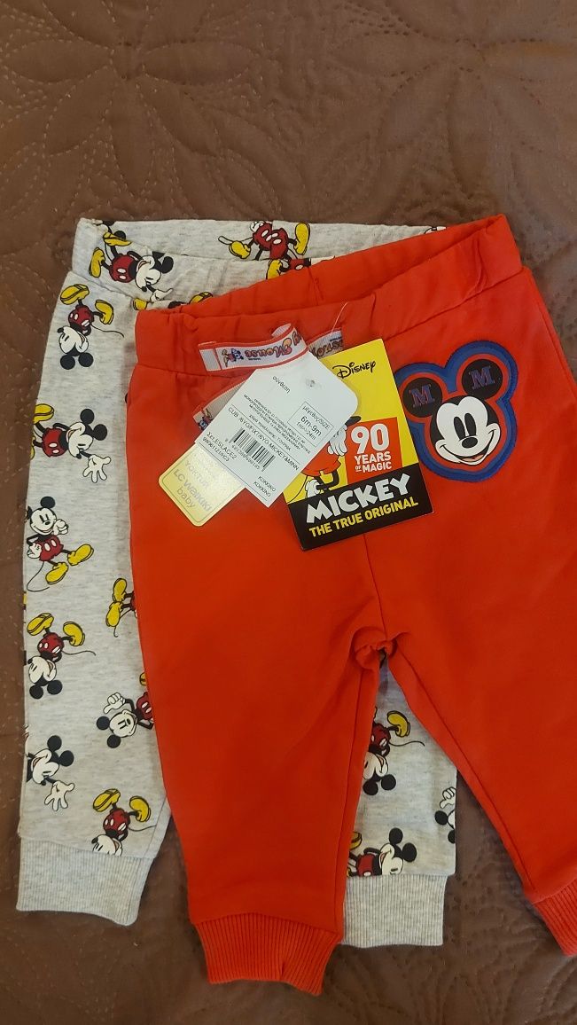 Бебешки  нови 2бр. памучни долнища Lc waikiki Disney 6-9м
