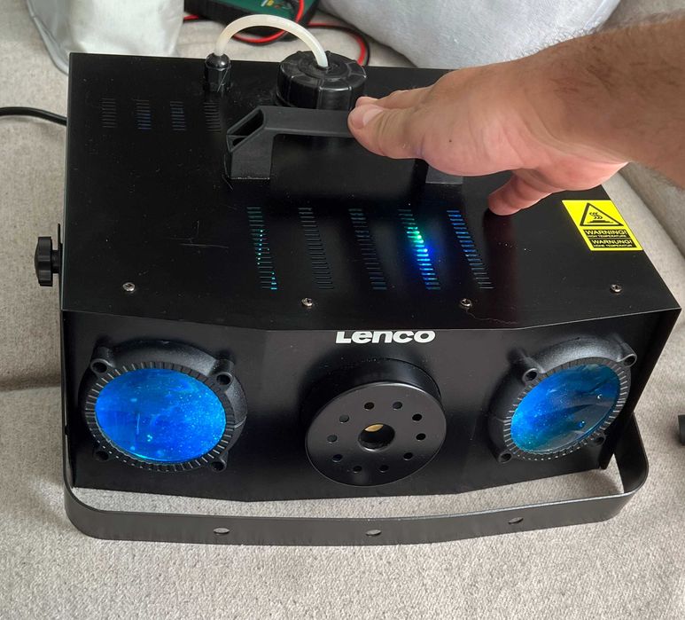Aparat de fum profesional Lenco LFM-220BK 900W efecte RGB telecomandă