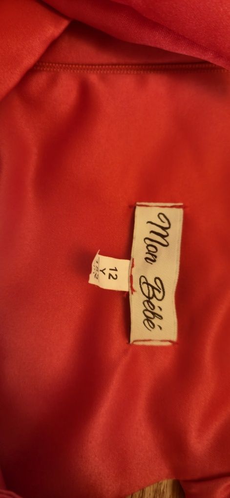 Rochie MonBebe de ocazie fete tafta cu fundite Barbie