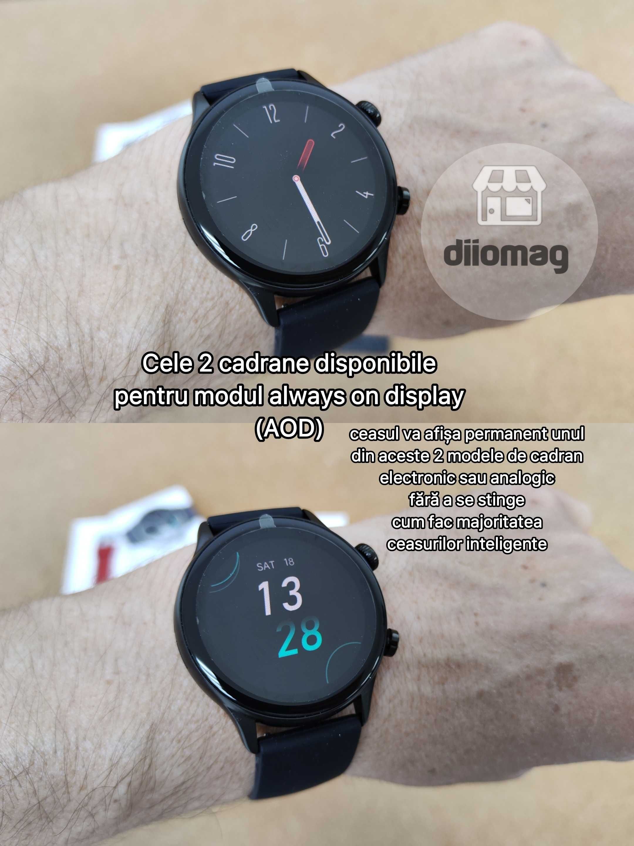 Ceas smartwatch i30 Pro AMOLED HD cu AOD -bateria tine pana la 15 zile