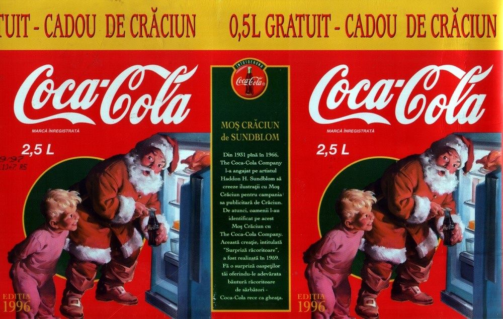 etichete Coca Cola - Moş Crăciun