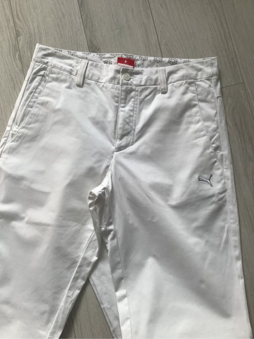 Pantaloni Puma albi