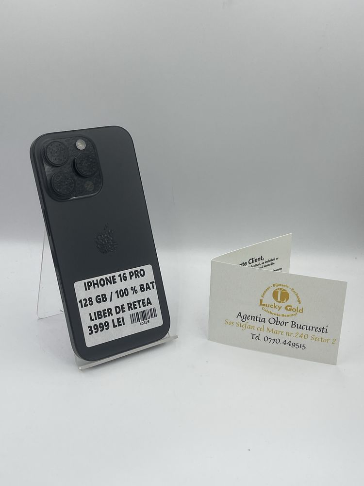 Iphone 16 Pro 128 GB / 100 % BAT #43628 Garantie!