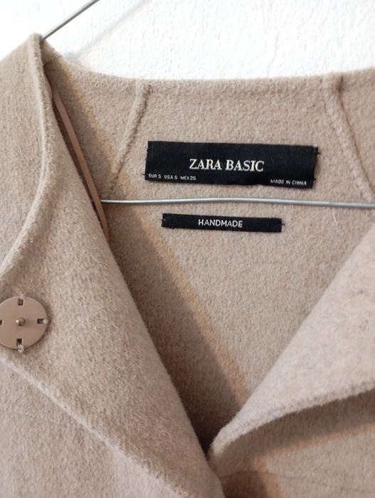 Palton zara de lână bej