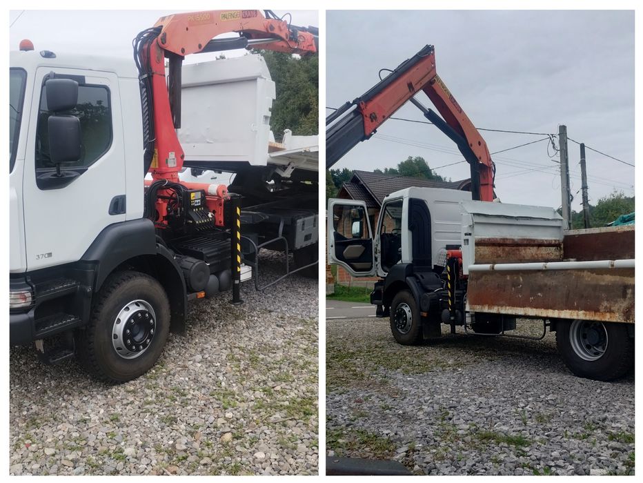 Renault kerax basculabil cu macara 370 dxi