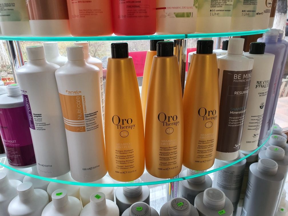 Oro Therapy sampon iluminant, par vopsit, par blond cu cheratina argan