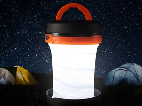 Lampa LED compactabila, camping, pescuit, 3 moduri luminare