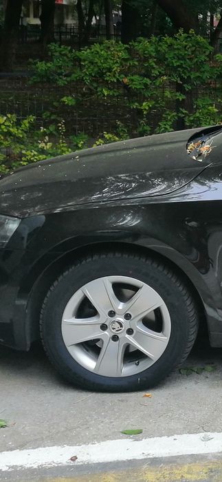 Jante aliaj 5X112 R16 SKODA,AUDI,VW cu anvelope iarna 205 55 16