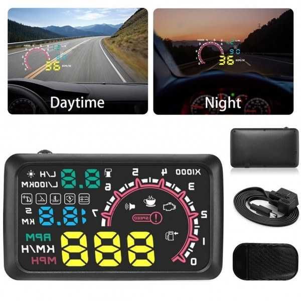 Дисплей за автомобил HUD Head Up OBDII Display № 3585