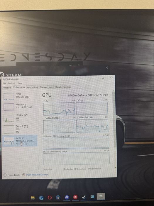 Pc gaming gtx1660 super ghost edition+ monitor acer 75hz 23”