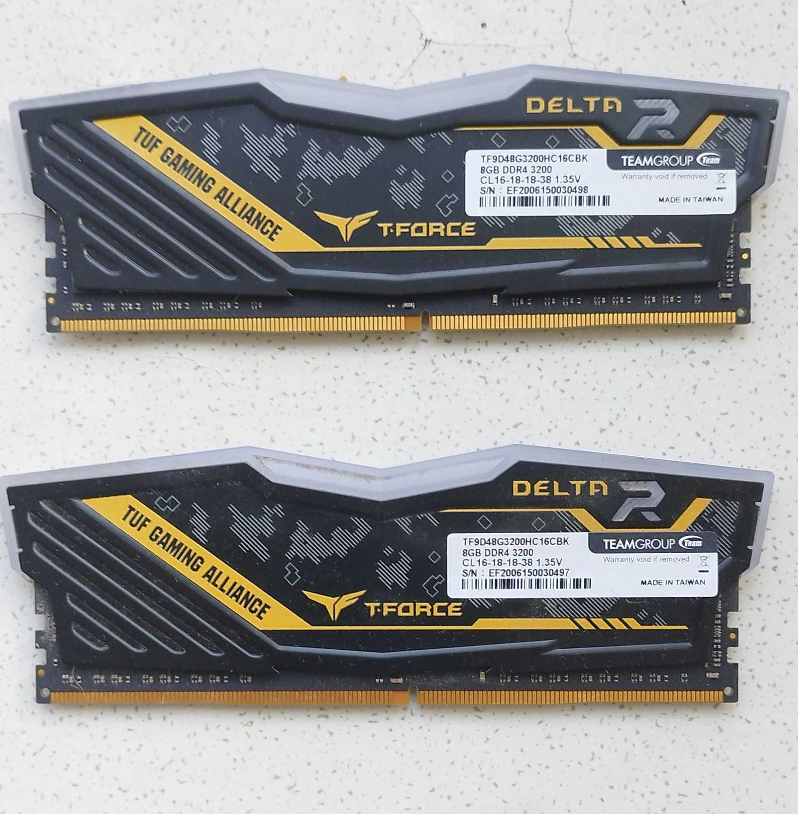 T-Force Delta RGB TUF 16GB(2x8GB) 3200 MHz