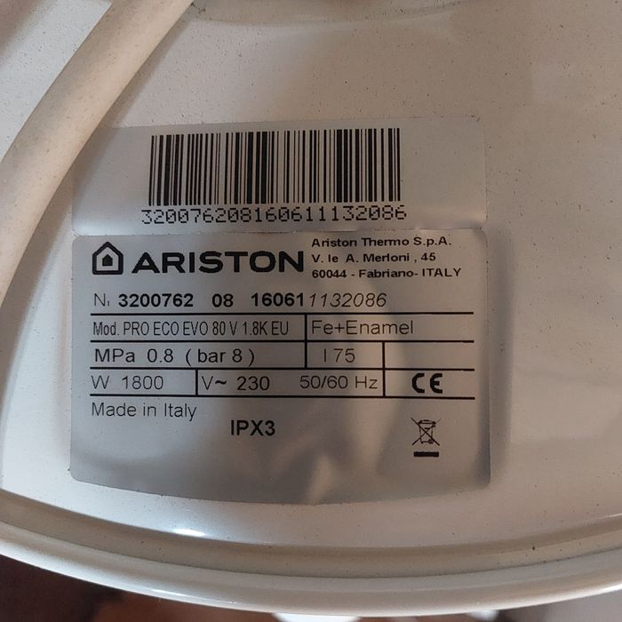 Boiler ariston 80 l