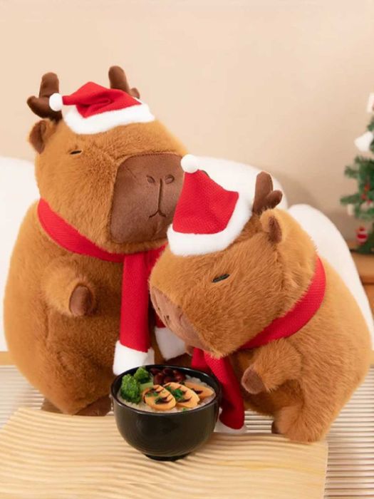 Новогодняя мягкая игрушка Капибара