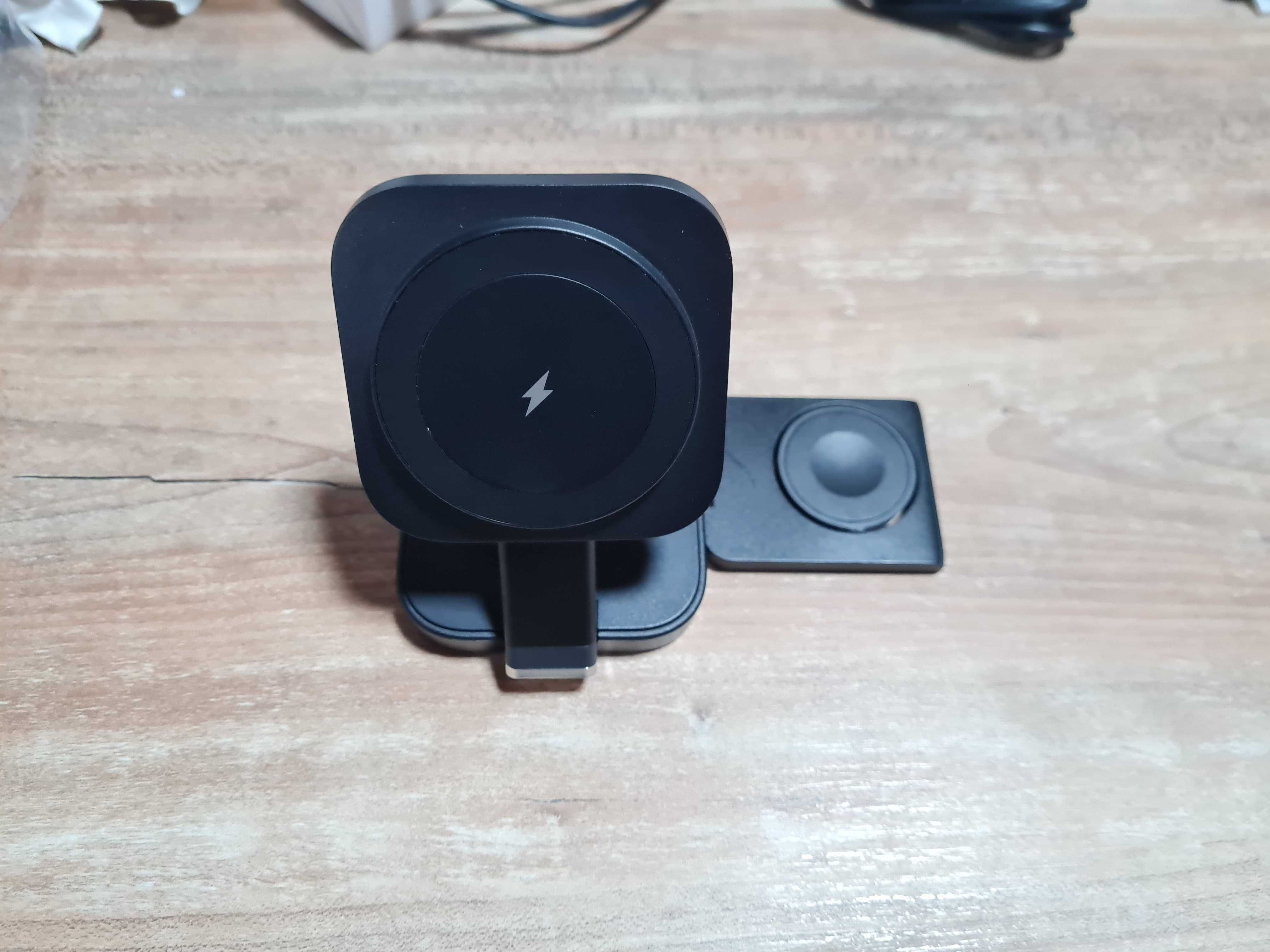 Incarcator wireless 3 in 1, pentru dispozitivele Apple, pret fix
