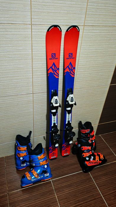 Schiuri Salomon qst max 110 set copii -clapari ski