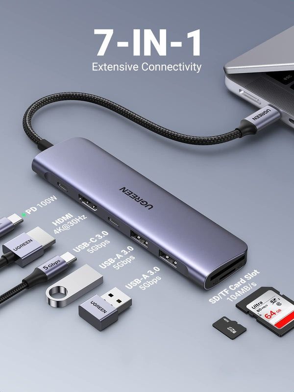 В наличии  4in1 5in1 6in1 7in1 USB HUB UGREEN Концентратор ЮСБ Хаб