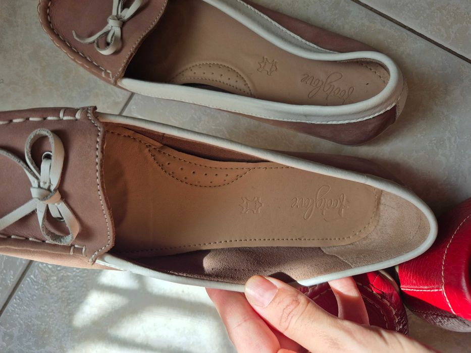 Обувки мокасина 39 р-р Естествена кожа!