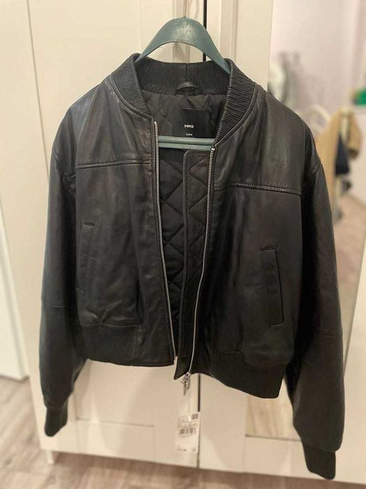 Кожено яке Mango - естетствена кожа - чисто ново