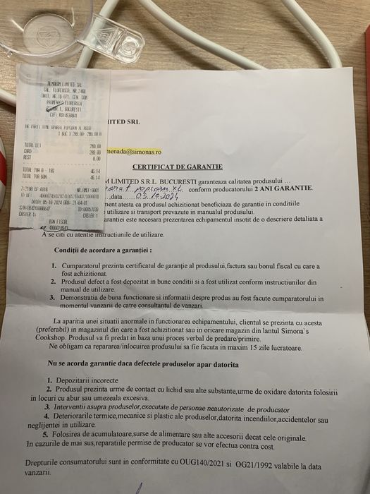 Aparat floricele / popcorn