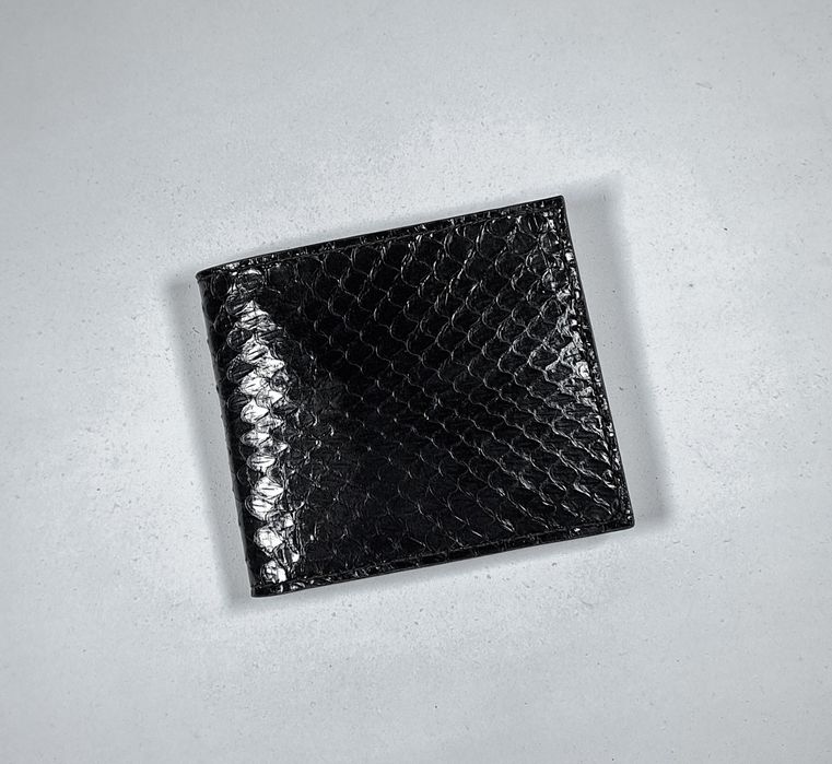 Portofel din piele sarpe neagra lucrat manuak