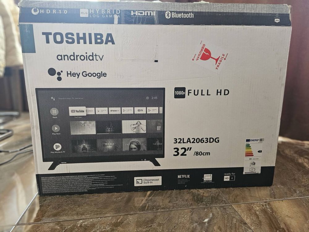 Смарт Телевизор Toshiba 32LA2063DG Android