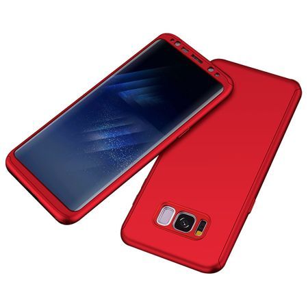 Husa 360° Protection - Samsung Galaxy S8 Plus - Rosu + folie