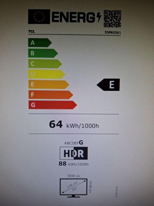 TV TCL LED 139cm 4K Ultra HD Nou