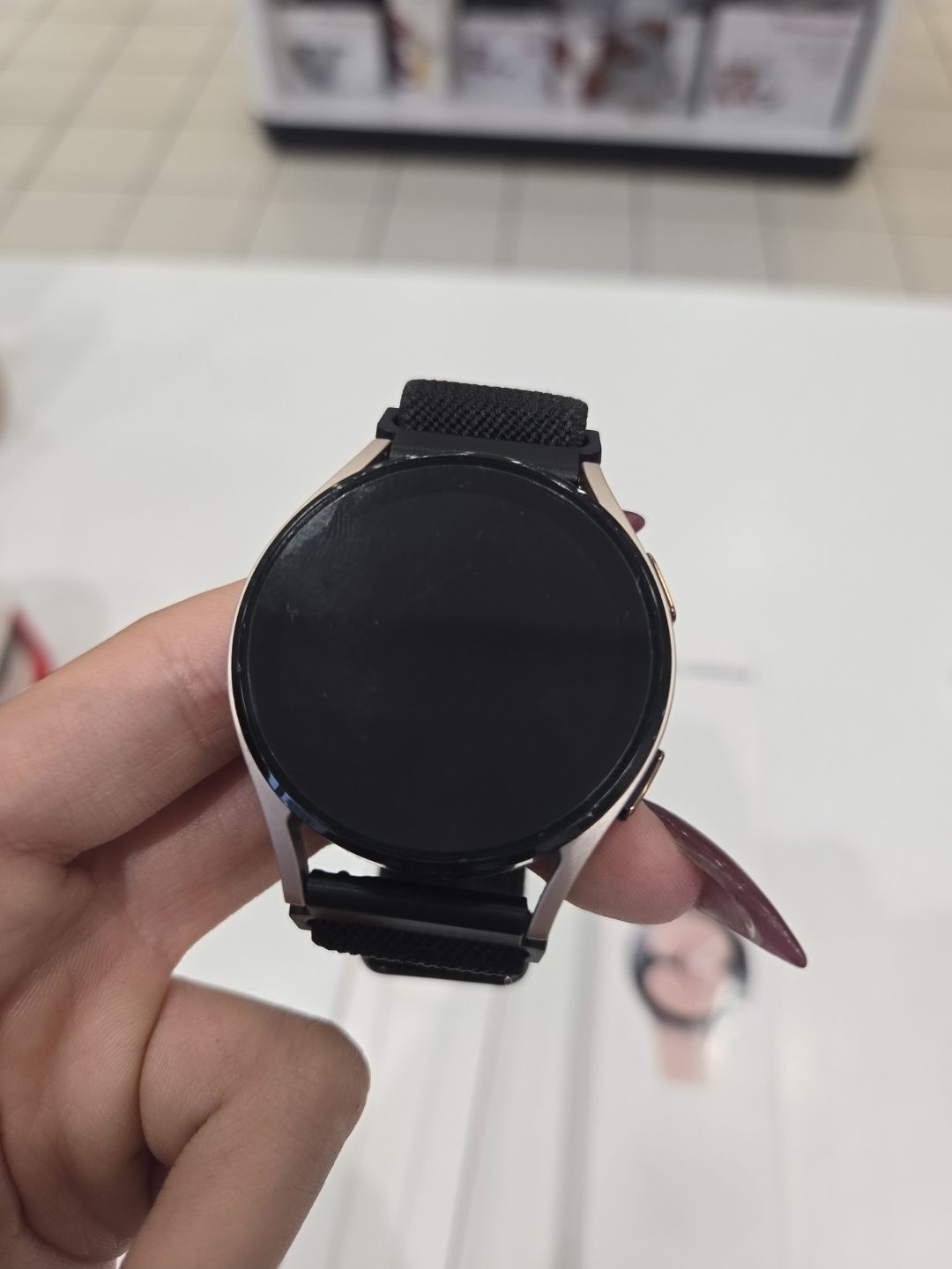 Galaxy Watch 4 rose gold + curele smartwatch samsung