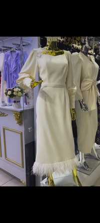Белое платье турецкий новый с итикеткой