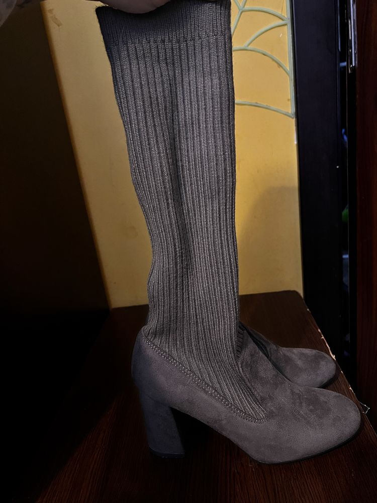 Дамски ботуши тип чорап