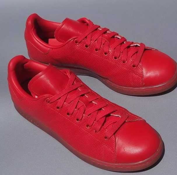 Adidas Originals Stan Smith червени с прозрачна подметка