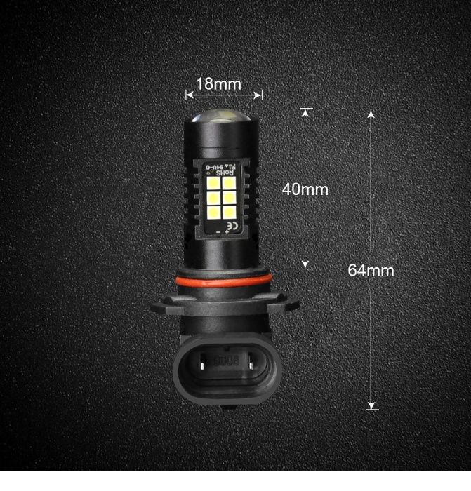 Set bec LED Auto 9006 HB4 pentu DRL sau proiector