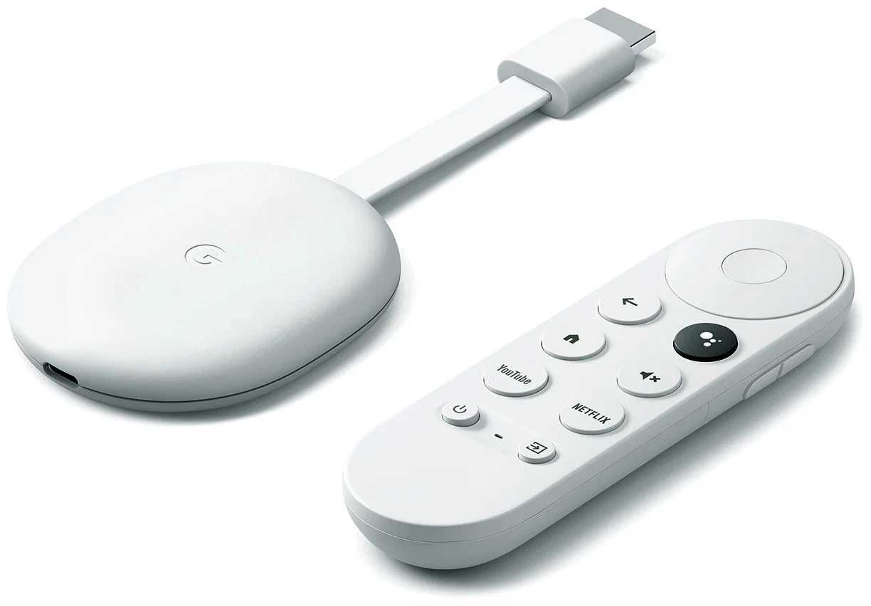 Google Chromecast 4K ТВ-адаптер с Google TV