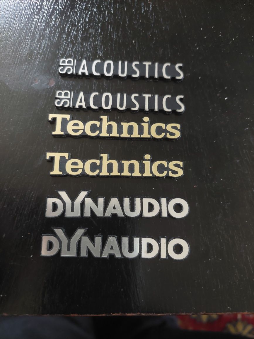 Емблеми  canton,  sb acoustics  technics  ,dynaudio ,