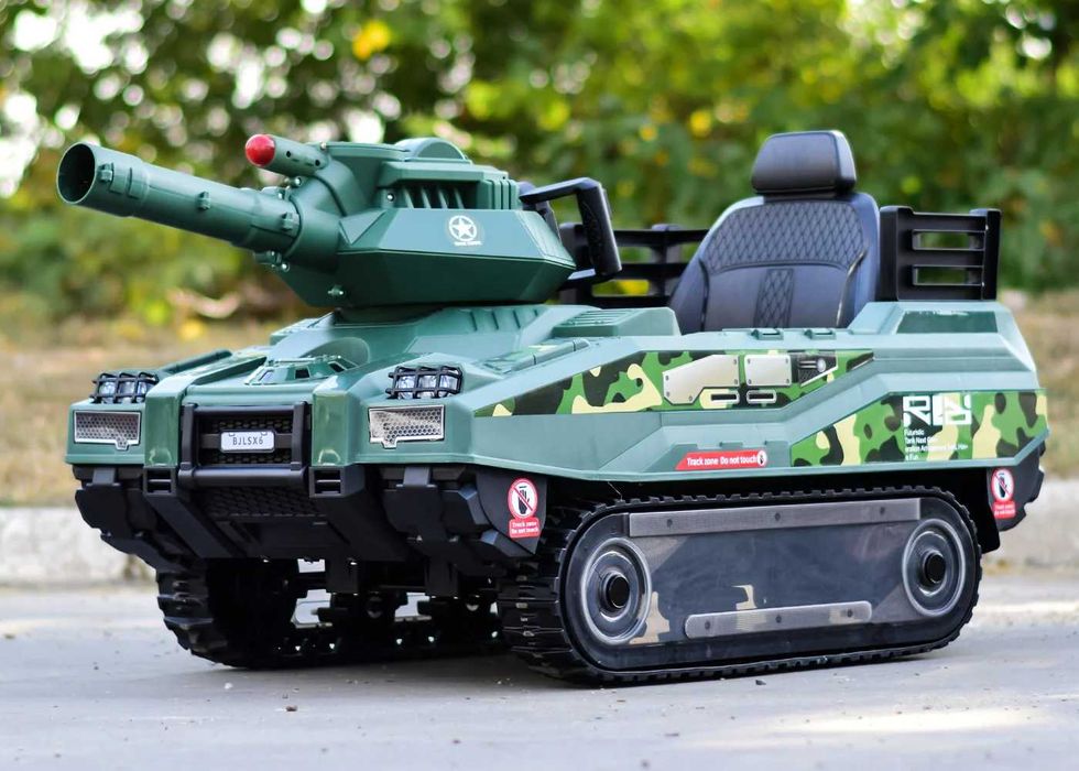 Детски Акумулаторен Танк Commander, 2х12V 12Ah, Дистанционно