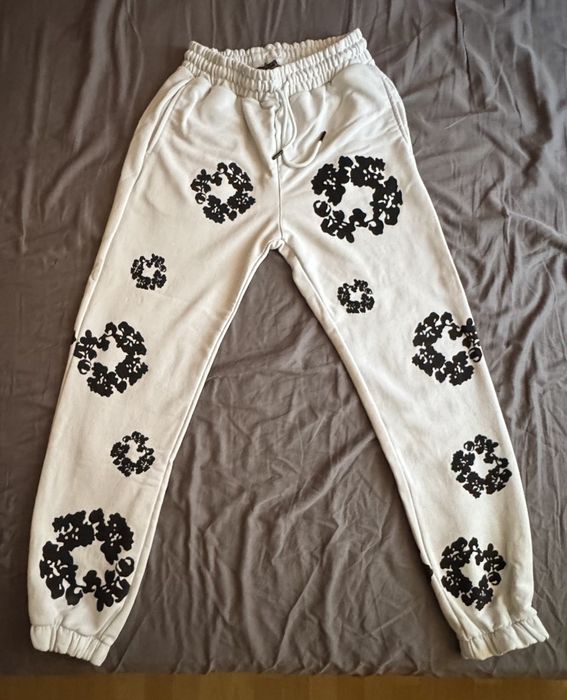 Denim Tears White Мъжки екип комплект горнище с долница