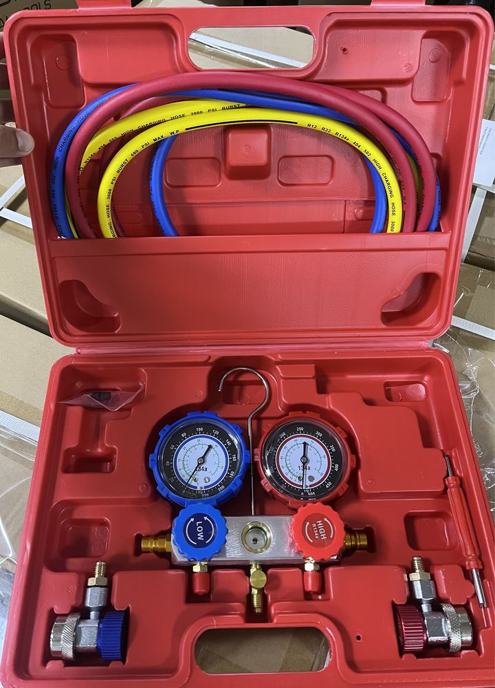 Комплект за диагностика климатици R12,R22,R134A,R410A,R404A.