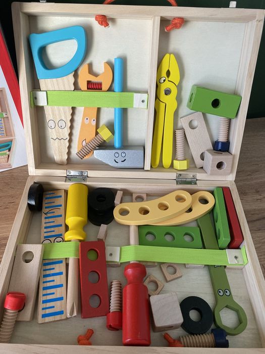 Намалени! Нови детски дървени играчки (3+)