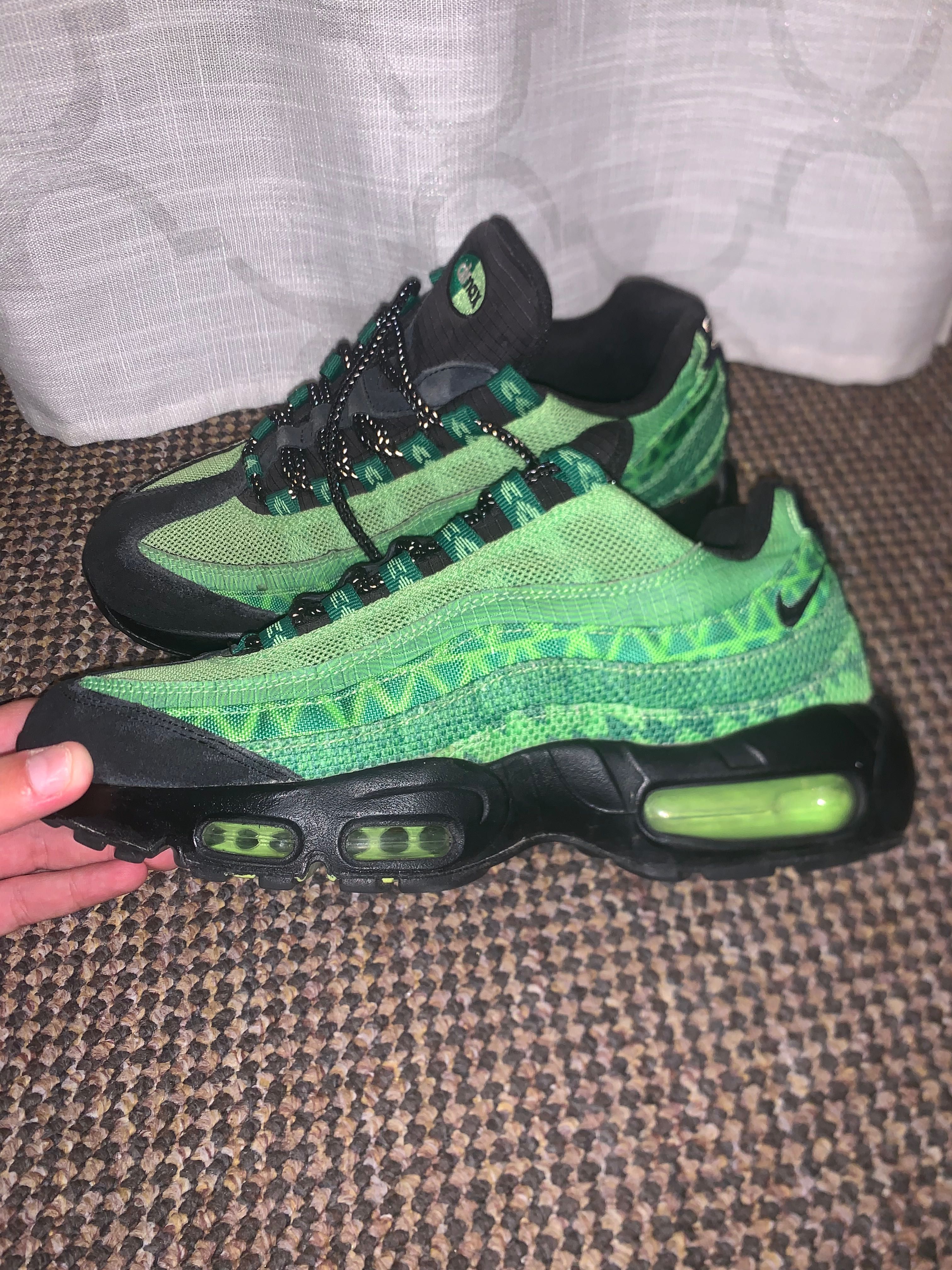 Nike tn negru cu verde