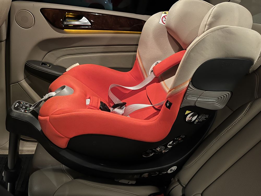 Scaun auto ISOFIX i-Size Cybex Sirona S Autumn Gold, 360 rotativ