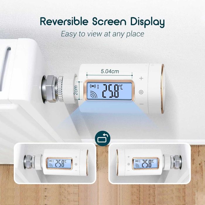 Termostat inteligent radiator INKBIRD,WIFI IRC-RW1 monitor,programabil
